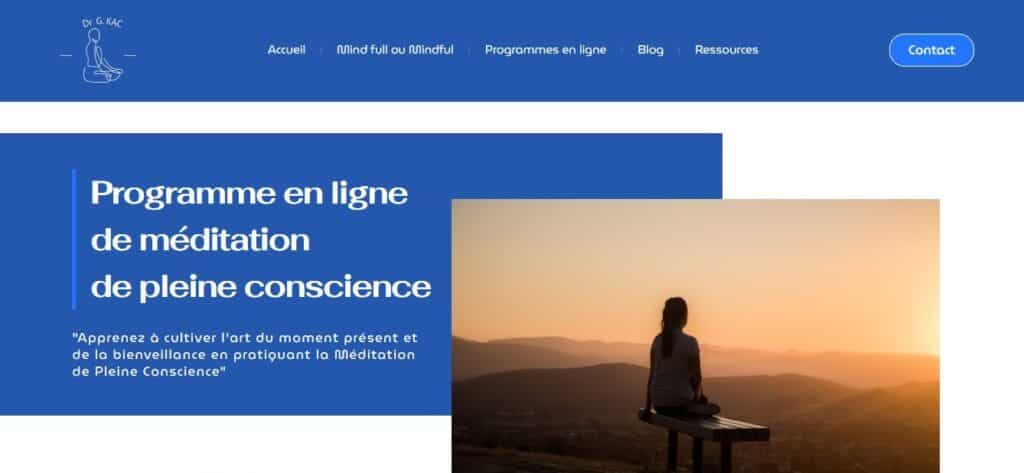 programme méditation pleine conscience en ligne MBSR